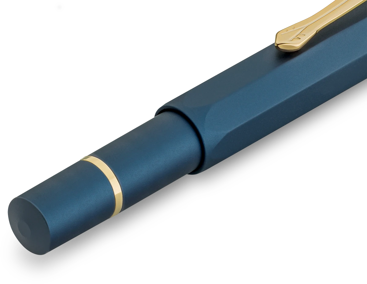 Kaweco PISTON SPORT AL Starter Set Navy/Gold M