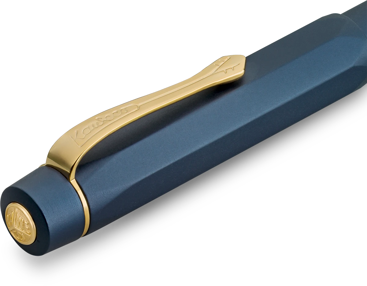 Kaweco PISTON SPORT AL Starter Set Navy/Gold M