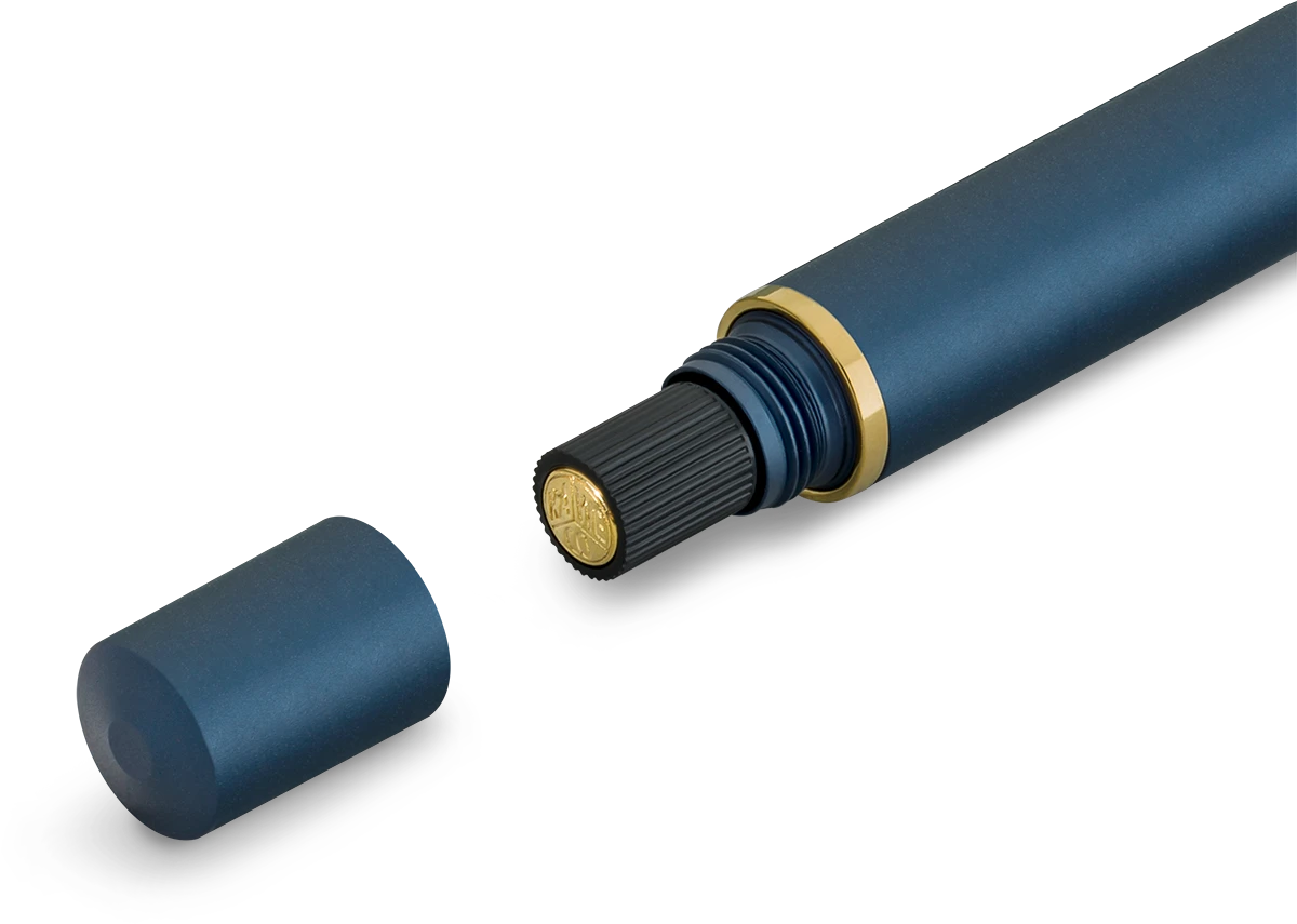 Kaweco PISTON SPORT AL Starter Set Navy/Gold M
