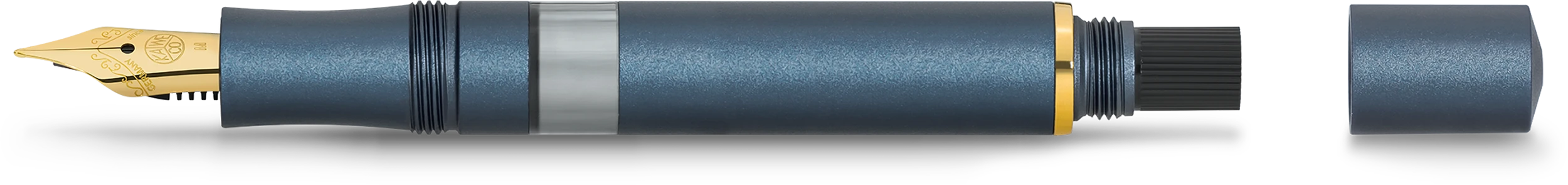 Kaweco PISTON SPORT AL Starter Set Navy/Gold M