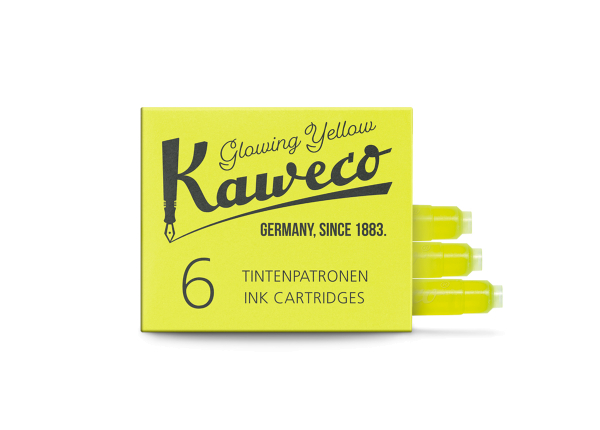 Kaweco Tintenpatronen Glowing Yellow 6-Pack