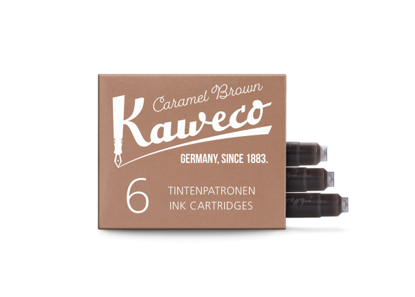 Kaweco Tintenpatronen Karamellbraun 6-Pack